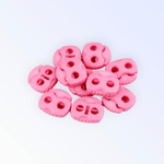 Casa si Gradina - Decoratiuni - DIY - Articole mercerie - Set 10 opritori pentru snur cu 2 gauri, 20 x 20 mm Roz - Infinity.ro