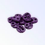 Casa si Gradina - Decoratiuni - DIY - Articole mercerie - Set 10 opritori pentru snur cu 2 gauri, 20 x 20 mm Violet - Infinity.ro