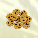 Casa si Gradina - Decoratiuni - DIY - Articole mercerie - Set 10 opritori pentru snur cu 2 gauri, 20 x 20 mm Galben mustar - Infinity.ro