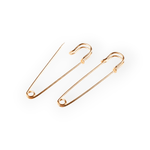 Casa si Gradina - Decoratiuni - DIY - Articole mercerie - Set 2 ace de siguranta decorative13 x 75 mm, Auriu - Infinity.ro