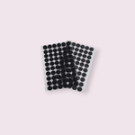 Casa si Gradina - Decoratiuni - DIY - Articole mercerie - Set complet 60 buline arici autoadezive Crisalida, puf si scai, diametru 15 mm, Negru - Infinity.ro
