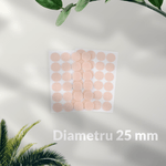 Casa si Gradina - Decoratiuni - DIY - Articole mercerie - Set complet 24 buline arici autoadezive Crisalida, puf si scai, 25 mm, Nude - Infinity.ro