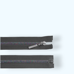 Casa si Gradina - Decoratiuni - DIY - Articole mercerie - Fermoar plastic detasabil, efect curcubeu, lungime 50 cm, Gri - Infinity.ro