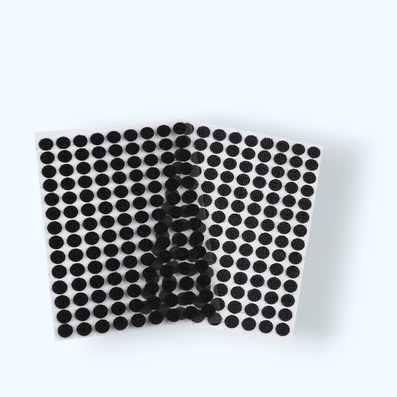 Casa si Gradina - Decoratiuni - DIY - Articole mercerie - Set complet 126 buline arici autoadezive Crisalida, puf si scai, 10 mm, Negru - Infinity.ro