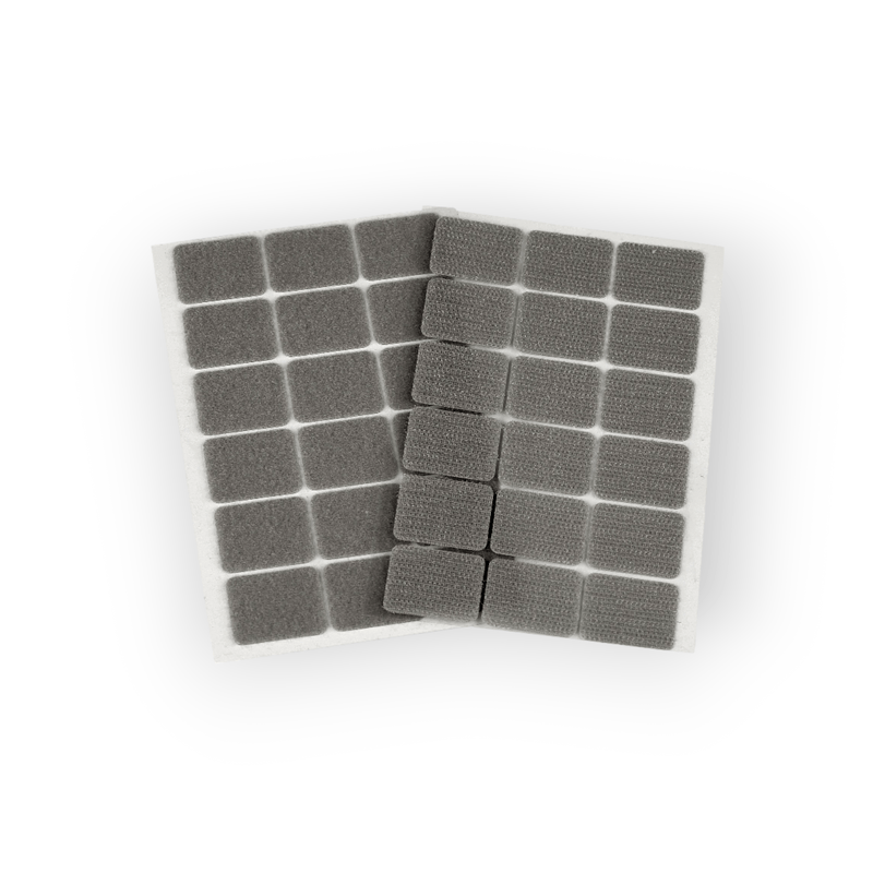 Casa si Gradina - Decoratiuni - DIY - Articole mercerie - Set complet 18 dreptunghiuri arici autoadezive Crisalida, puf si scai, 25 x 32 mm, Gri - Infinity.ro