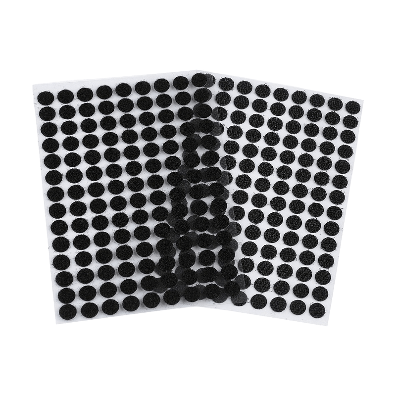 Casa si Gradina - Decoratiuni - DIY - Articole mercerie - Set complet 126 buline arici autoadezive Crisalida, puf si scai, 10 mm, Negru - Infinity.ro