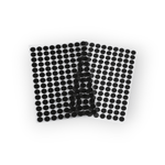 Casa si Gradina - Decoratiuni - DIY - Articole mercerie - Set complet 126 buline arici autoadezive Crisalida, puf si scai, 10 mm, Negru - Infinity.ro