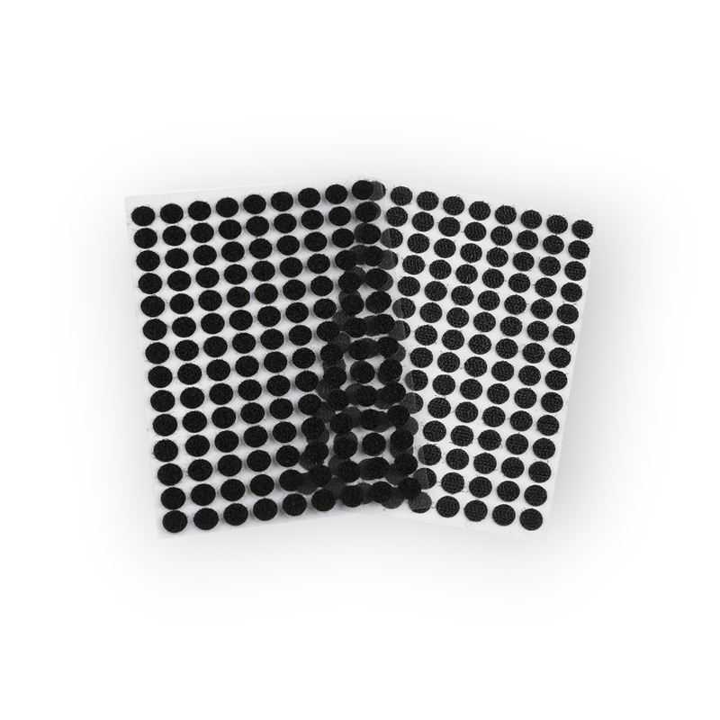Casa si Gradina - Decoratiuni - DIY - Articole mercerie - Set complet 126 buline arici autoadezive Crisalida, puf si scai, 10 mm, Negru - Infinity.ro