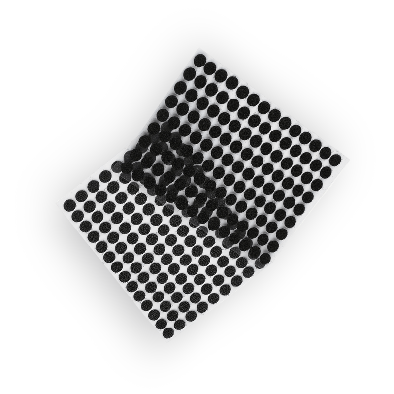 Casa si Gradina - Decoratiuni - DIY - Articole mercerie - Set complet 126 buline arici autoadezive Crisalida, puf si scai, 10 mm, Negru - Infinity.ro