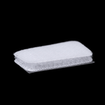 Casa si Gradina - Decoratiuni - DIY - Articole mercerie - Set complet 18 dreptunghiuri arici autoadezive Crisalida, puf si scai, 25 x 32 mm, Alb - Infinity.ro
