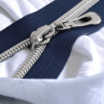 Casa si Gradina - Decoratiuni - DIY - Articole mercerie - Fermoar spiralat argintiu detasabil Crisalida, lungime 80 cm, Bleumarin - Infinity.ro