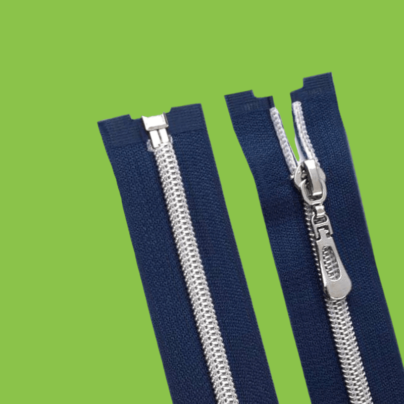 Casa si Gradina - Decoratiuni - DIY - Articole mercerie - Fermoar spiralat argintiu detasabil Crisalida, lungime 80 cm, Bleumarin - Infinity.ro