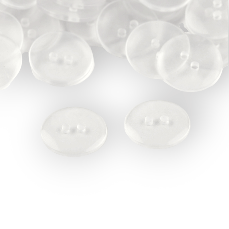 Casa si Gradina - Decoratiuni - DIY - Articole mercerie - Set 10 nasturi lenjerie, rezistenti la spalare 95C, diametru 17.7 mm, Transparent - Infinity.ro