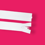 Casa si Gradina - Decoratiuni - DIY - Articole mercerie - Fermoar plastic detasabil, lungime 70 cm, Alb - Infinity.ro