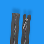 Casa si Gradina - Decoratiuni - DIY - Articole mercerie - Fermoar plastic detasabil, efect curcubeu, lungime 60 cm, Gri - Infinity.ro