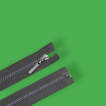 Casa si Gradina - Decoratiuni - DIY - Articole mercerie - Fermoar plastic detasabil, efect curcubeu, lungime 60 cm, Gri - Infinity.ro