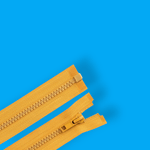 Casa si Gradina - Decoratiuni - DIY - Articole mercerie - Fermoar plastic detasabil, lungime 70 cm, Galben mustar - Infinity.ro