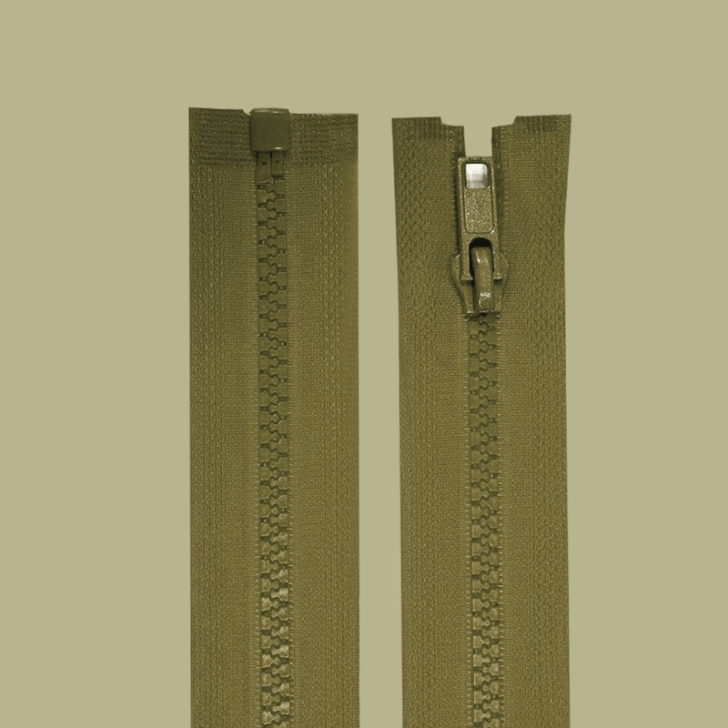 Casa si Gradina - Decoratiuni - DIY - Articole mercerie - Fermoar plastic detasabil, lungime 70 cm, Kaki - Infinity.ro