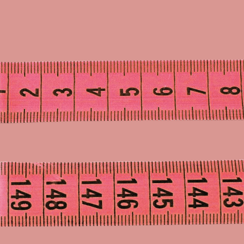 Casa si Gradina - Decoratiuni - DIY - Articole mercerie - Centimetru de croitorie 2 fete, lungime 150 cm, Rosu - Infinity.ro