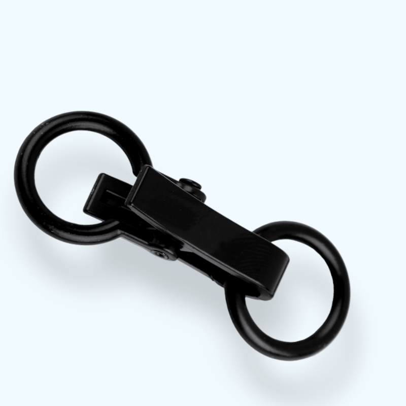 Casa si Gradina - Decoratiuni - DIY - Articole mercerie - Inchizatoare metalica decorativa pentru confectii, 21 x 60 mm - Negru - Infinity.ro