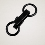 Casa si Gradina - Decoratiuni - DIY - Articole mercerie - Inchizatoare metalica decorativa pentru confectii, 21 x 60 mm - Negru - Infinity.ro