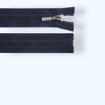 Casa si Gradina - Decoratiuni - DIY - Articole mercerie - Fermoar detasabil din plastic cu glisor decorativ, lungime 70 cm, Bleumarin - Infinity.ro