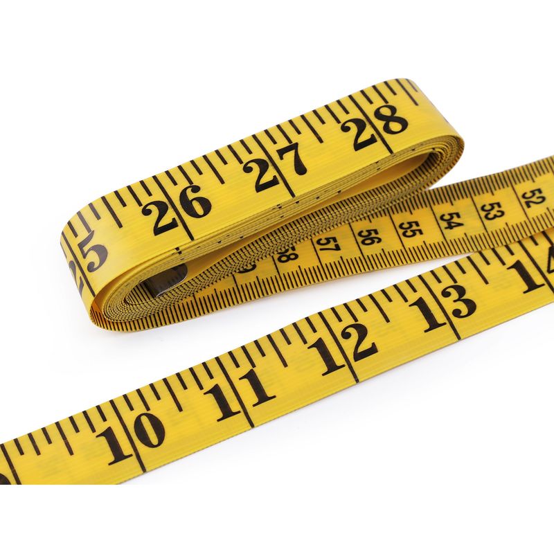 Casa si Gradina - Decoratiuni - DIY - Articole mercerie - Centimetru de croitorie 2 fete, lungime 300 cm, Galben - Infinity.ro