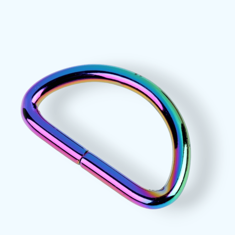 Casa si Gradina - Decoratiuni - DIY - Articole mercerie - Inel metalic tip D, dimensiuni 23 x 40 mm, grosime 4 mm, Multicolor - Infinity.ro