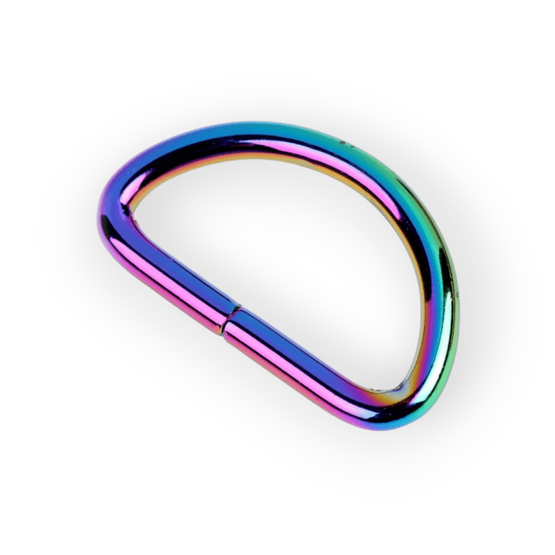 Casa si Gradina - Decoratiuni - DIY - Articole mercerie - Inel metalic tip D, dimensiuni 23 x 40 mm, grosime 4 mm, Multicolor - Infinity.ro