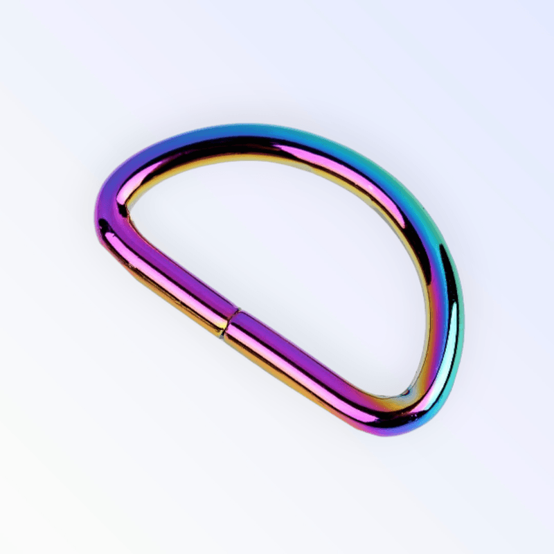 Casa si Gradina - Decoratiuni - DIY - Articole mercerie - Inel metalic tip D, dimensiuni 23 x 40 mm, grosime 4 mm, Multicolor - Infinity.ro