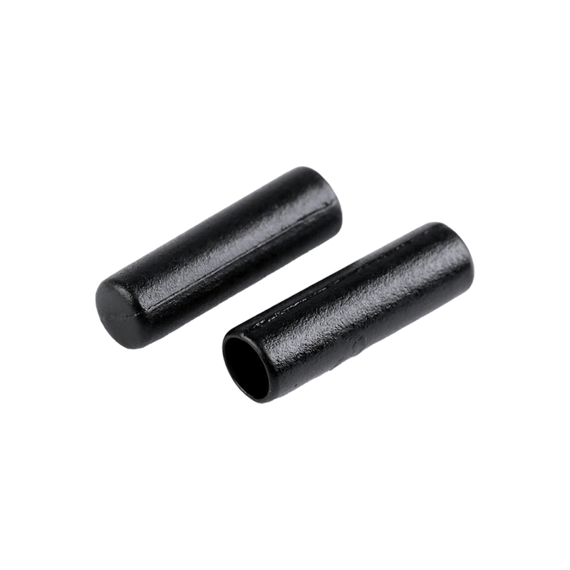 Casa si Gradina - Decoratiuni - DIY - Articole mercerie - Set 10 terminatii metalice pentru snur, diametru 4 mm, 5 x 17 mm, Negru - Infinity.ro