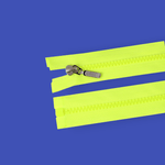 Casa si Gradina - Decoratiuni - DIY - Articole mercerie - Fermoar detasabil din plastic cu glisor decorativ, lungime 60 cm, Galben neon - Infinity.ro