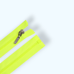 Casa si Gradina - Decoratiuni - DIY - Articole mercerie - Fermoar detasabil din plastic cu glisor decorativ, lungime 60 cm, Galben neon - Infinity.ro