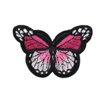 Casa si Gradina - Decoratiuni - DIY - Articole mercerie - Aplicatie termoadeziva brodata Crisalida, 48 x 70 mm, fluture Roz zmeura - Infinity.ro