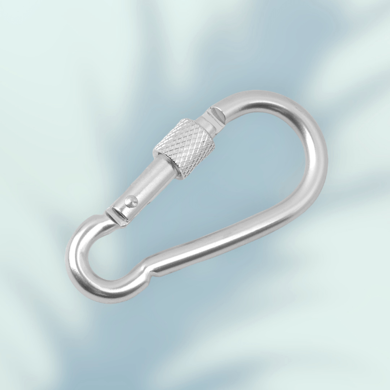 Casa si Gradina - Decoratiuni - DIY - Articole mercerie - Carabina metalica cu prindere de siguranta 30 x 60 mm, Argintie - Infinity.ro