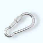 Casa si Gradina - Decoratiuni - DIY - Articole mercerie - Carabina metalica cu prindere de siguranta 30 x 60 mm, Argintie - Infinity.ro