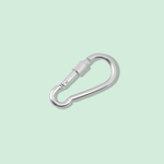 Casa si Gradina - Decoratiuni - DIY - Articole mercerie - Carabina metalica cu prindere de siguranta 30 x 60 mm, Argintie - Infinity.ro