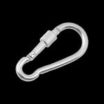 Casa si Gradina - Decoratiuni - DIY - Articole mercerie - Carabina metalica cu prindere de siguranta 30 x 60 mm, Argintie - Infinity.ro