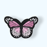 Casa si Gradina - Decoratiuni - DIY - Articole mercerie - Aplicatie termoadeziva brodata Crisalida, 48 x 70 mm, fluture Roz deschis - Infinity.ro