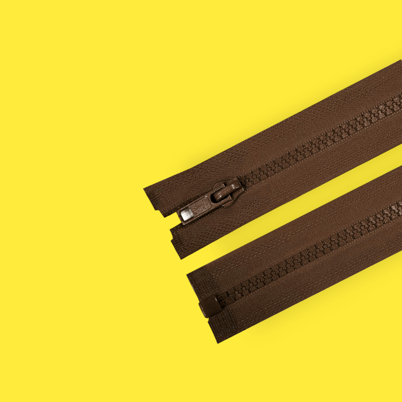 Casa si Gradina - Decoratiuni - DIY - Articole mercerie - Fermoar plastic detasabil Crisalida, lungime 45 cm, Maro ciocolatiu - Infinity.ro