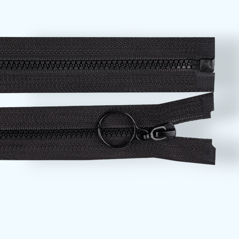 Casa si Gradina - Decoratiuni - DIY - Articole mercerie - Fermoar plastic detasabil 4 mm, lungime 50 cm, negru - Infinity.ro