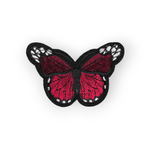 Casa si Gradina - Decoratiuni - DIY - Articole mercerie - Aplicatie termoadeziva brodata Crisalida, 48 x 70 mm, fluture Bordo - Infinity.ro