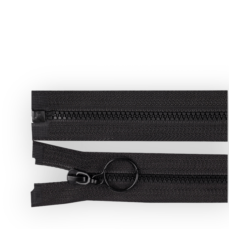 Casa si Gradina - Decoratiuni - DIY - Articole mercerie - Fermoar plastic detasabil 4 mm, lungime 50 cm, negru - Infinity.ro