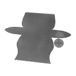 Casa si Gradina - Decoratiuni - Obiecte decorative - Accesorii decorative - Sablon broderie din plastic pentru geanta sau portofel 23 x 30 cm, Negru - Infinity.ro