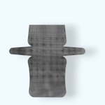 Casa si Gradina - Decoratiuni - Obiecte decorative - Accesorii decorative - Sablon broderie din plastic pentru geanta 54 x 50.5 cm, Negru - Infinity.ro