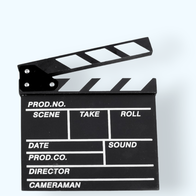 Casa si Gradina - Decoratiuni - Obiecte decorative - Accesorii decorative - Clapeta pentru scena de film 20 x 20 cm Negru - Infinity.ro