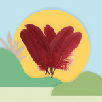 Casa si Gradina - Decoratiuni - Obiecte decorative - Accesorii decorative - Set 20 pene decorative gasca, lungime 15 -21 cm, Bordo - Infinity.ro