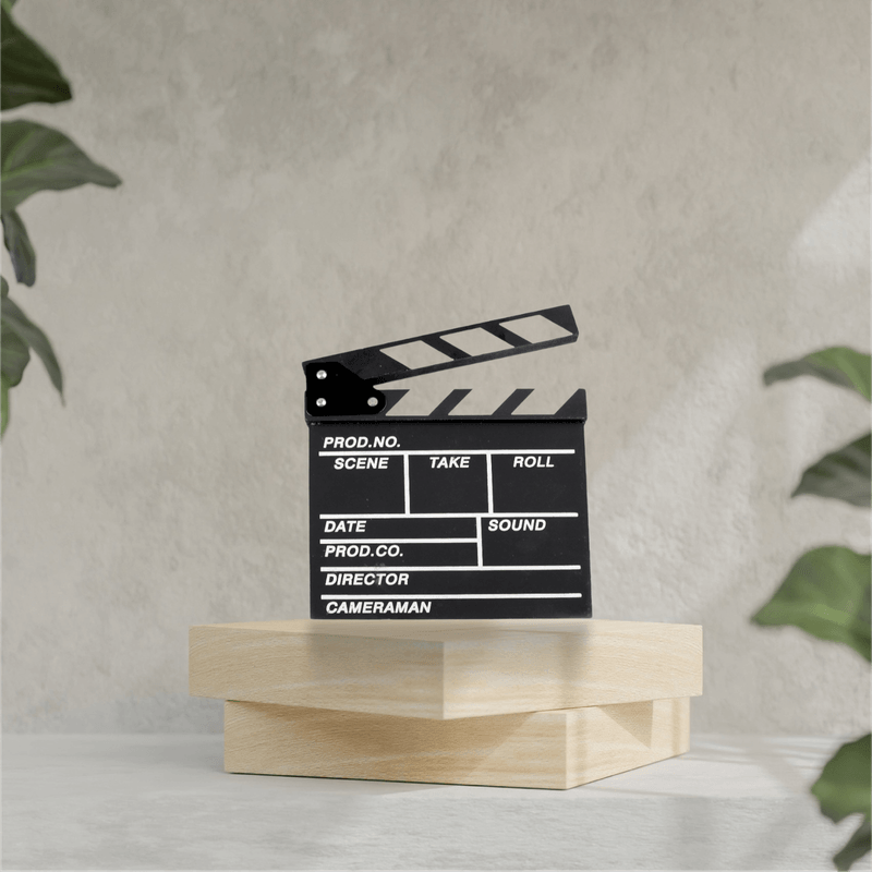 Casa si Gradina - Decoratiuni - Obiecte decorative - Accesorii decorative - Clapeta pentru scena de film 20 x 20 cm Negru - Infinity.ro