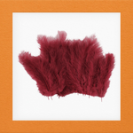 Casa si Gradina - Decoratiuni - Obiecte decorative - Accesorii decorative - Set 20 pene decorative strut, lungime 9-16 cm, Visiniu - Infinity.ro