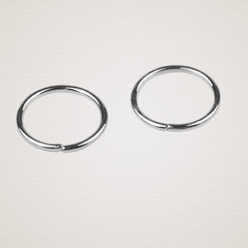 Casa si Gradina - Decoratiuni - Obiecte decorative - Accesorii decorative - Set 50 inele metalice de conectare, diametru 12 mm, Platinum - Infinity.ro